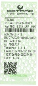 Nuovo formato biglietto e procedure di obliterazione a bordo